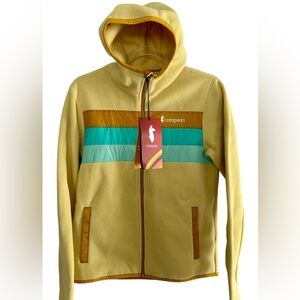 NWT Cotopaxi Teca Fleece Hooded Full Zip Jacket Sample Women's Small Yellow New